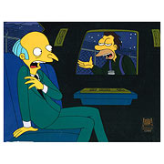 Simpsons Mr. Burns and Lenny Original Animation Cel